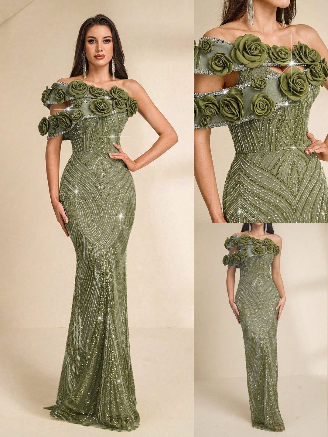 Rochie SHEIN, verde