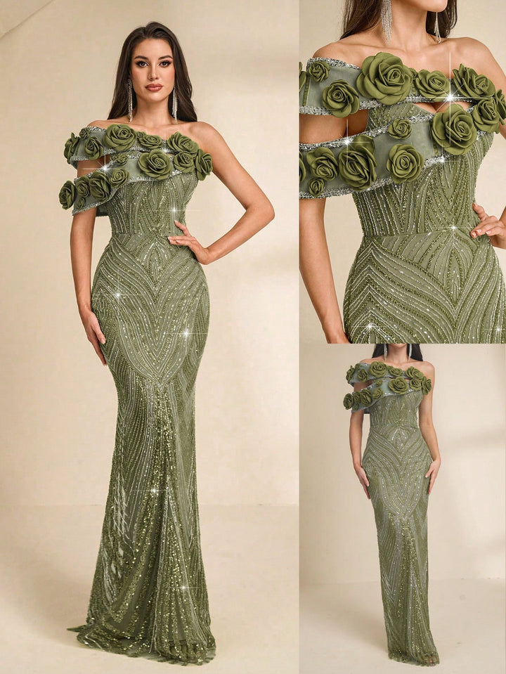 Rochie SHEIN, verde