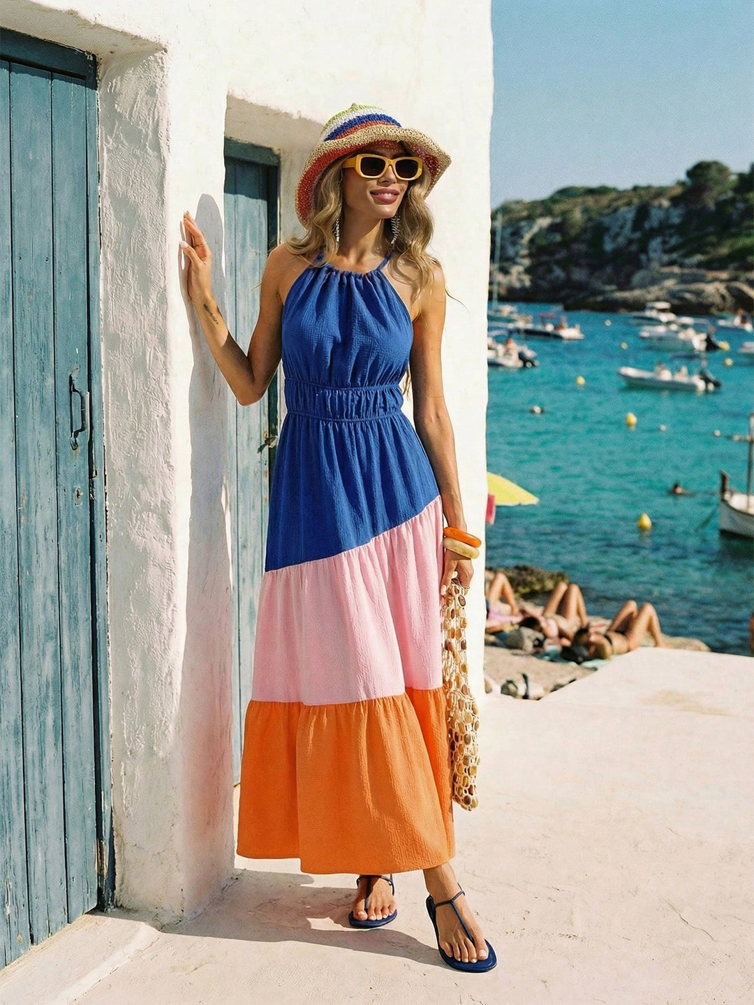 Rochie maxi SHEIN, mix culori