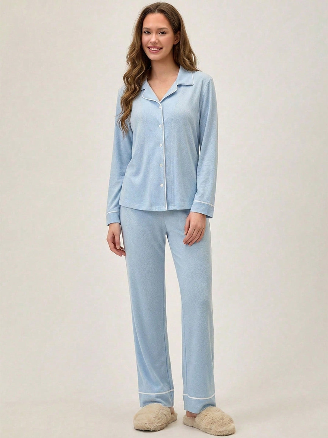 Pijama SHEIN, albastru