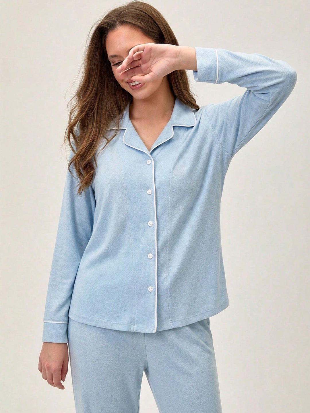 Pijama SHEIN, albastru