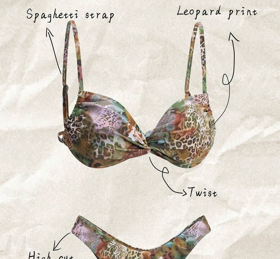 Sutien de baie SHEIN, mix culori