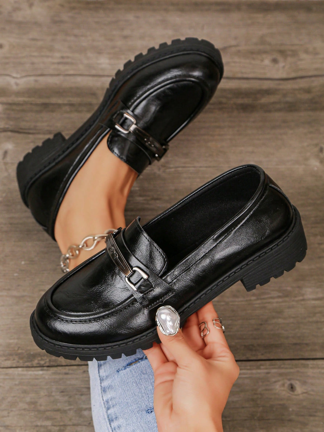 Sandale SHEIN, negru