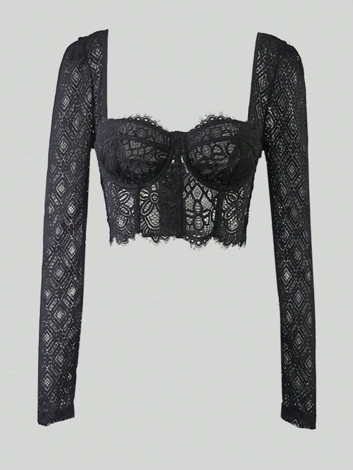 Top SHEIN, negru