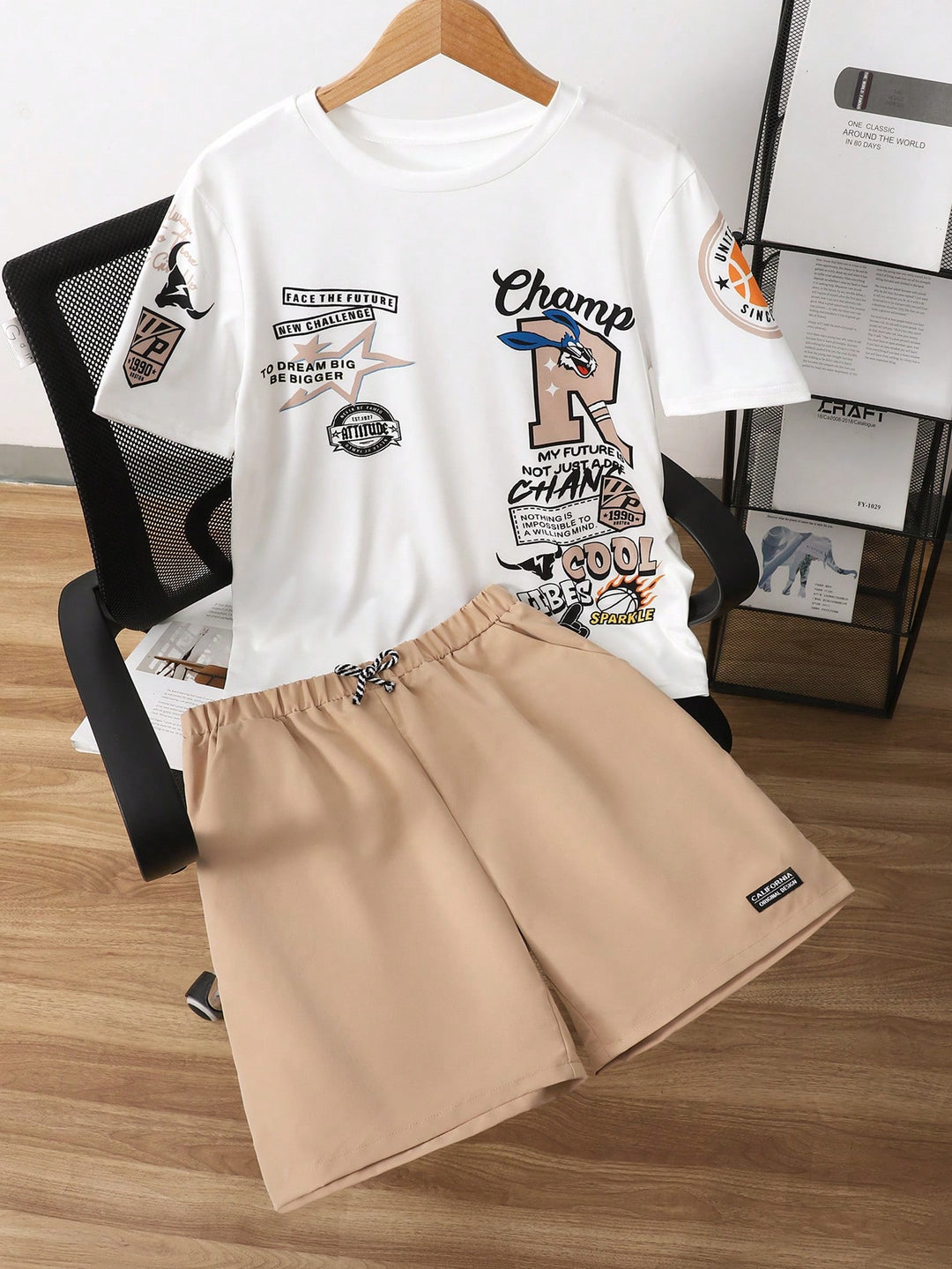 SHEIN overál, khaki