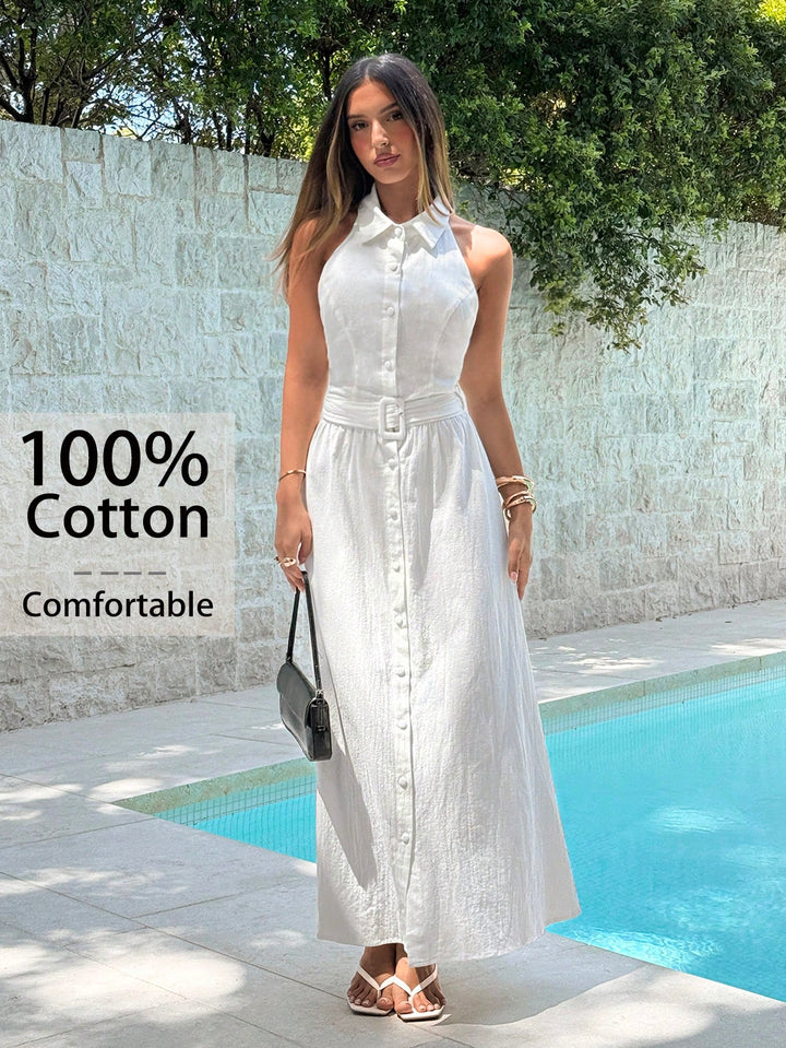 Rochie maxi SHEIN, alb