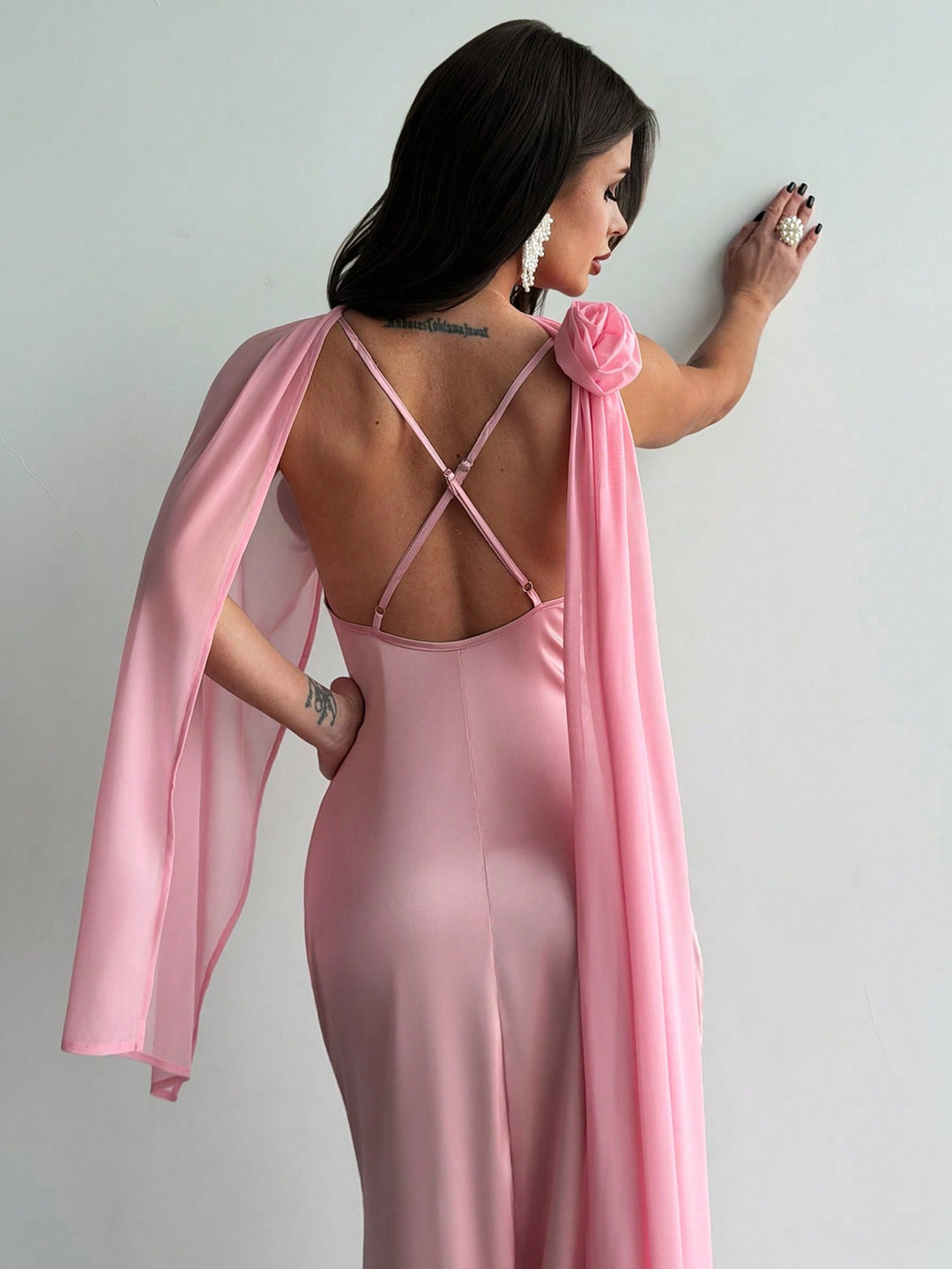 Rochie maxi SHEIN, roz