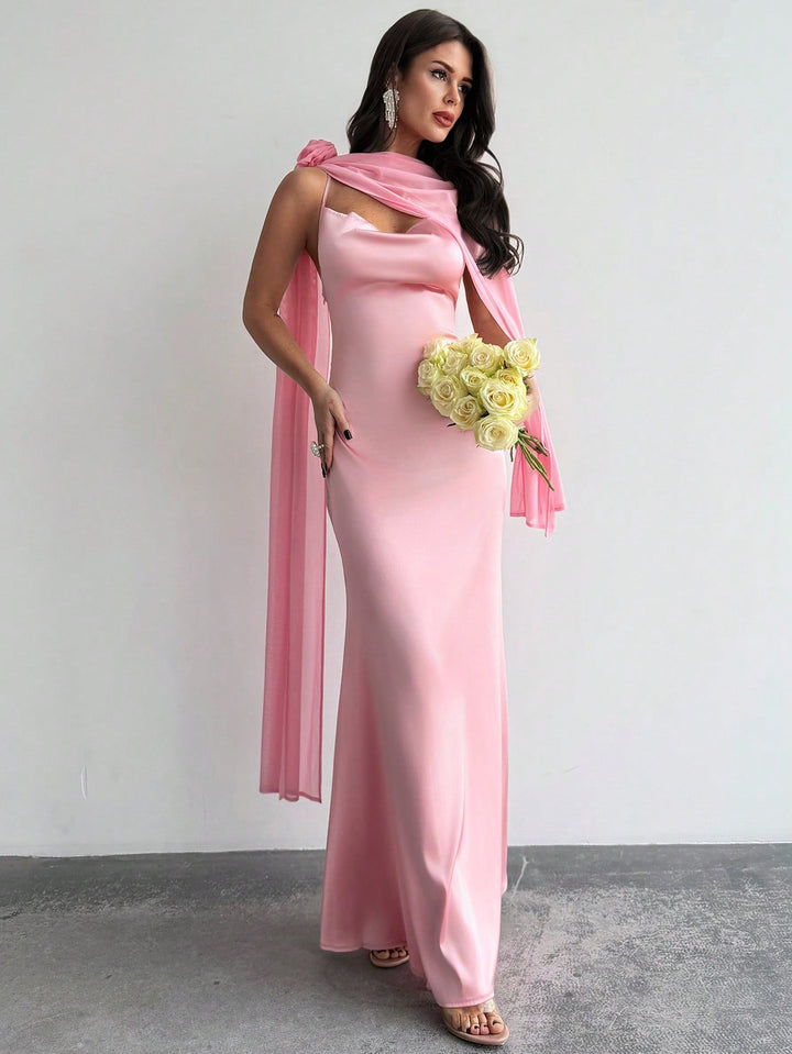 Rochie maxi SHEIN, roz