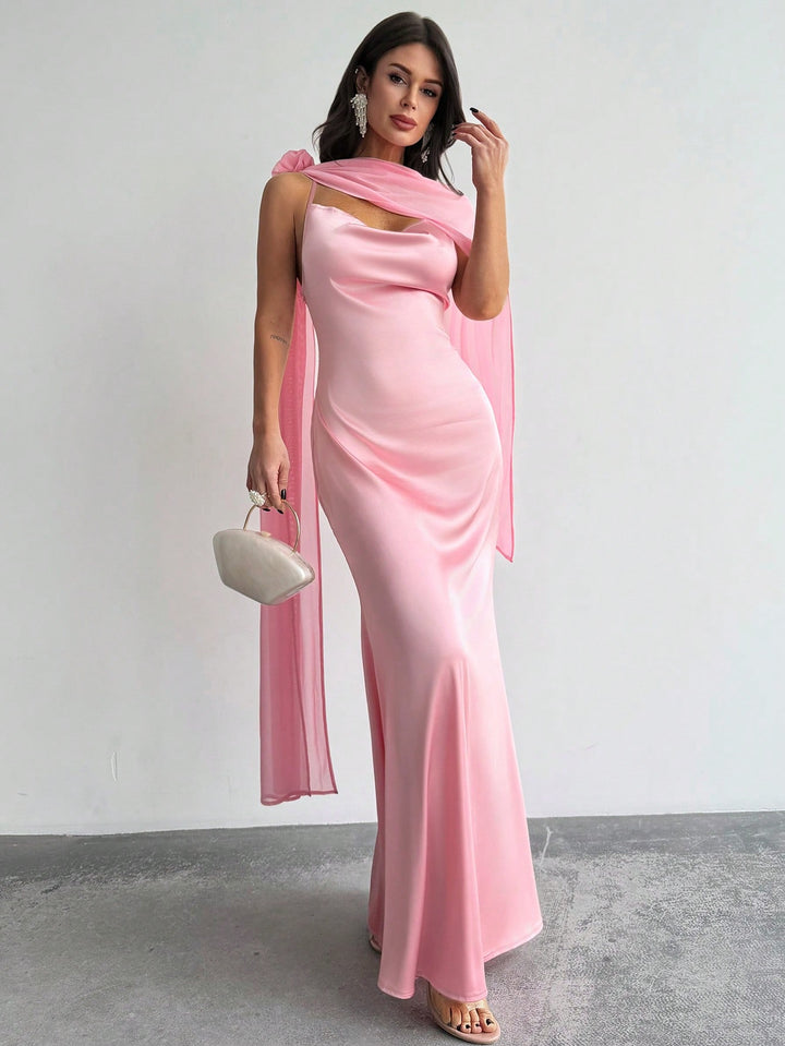 Rochie maxi SHEIN, roz