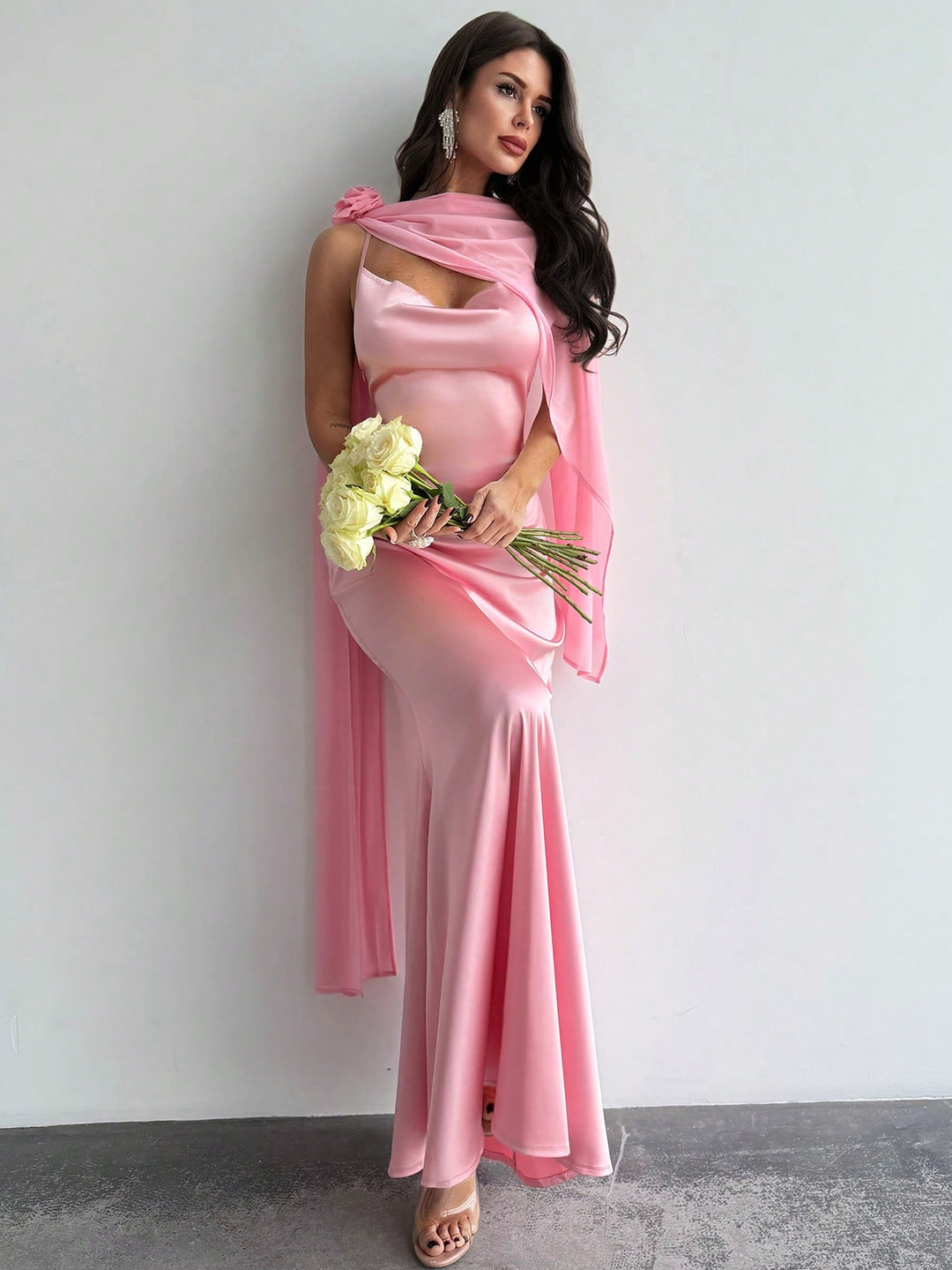 Rochie maxi SHEIN, roz