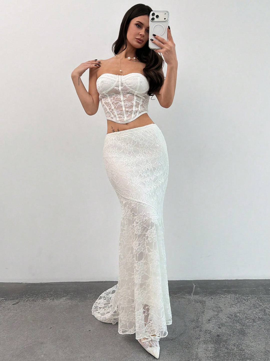 Top SHEIN, alb