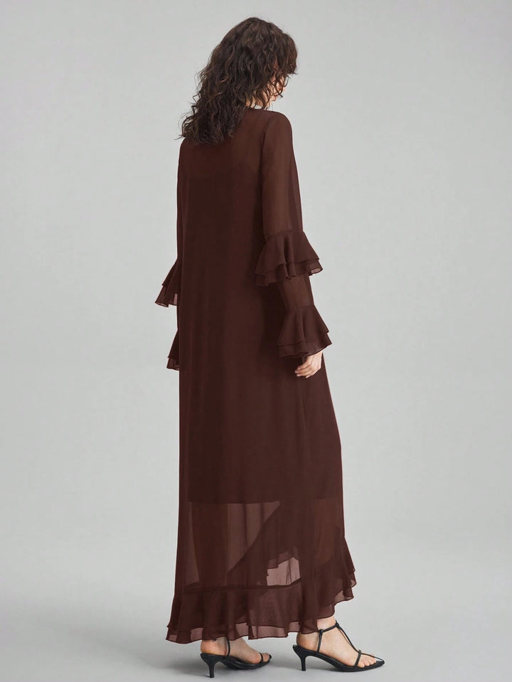 Rochie maxi SHEIN, maro