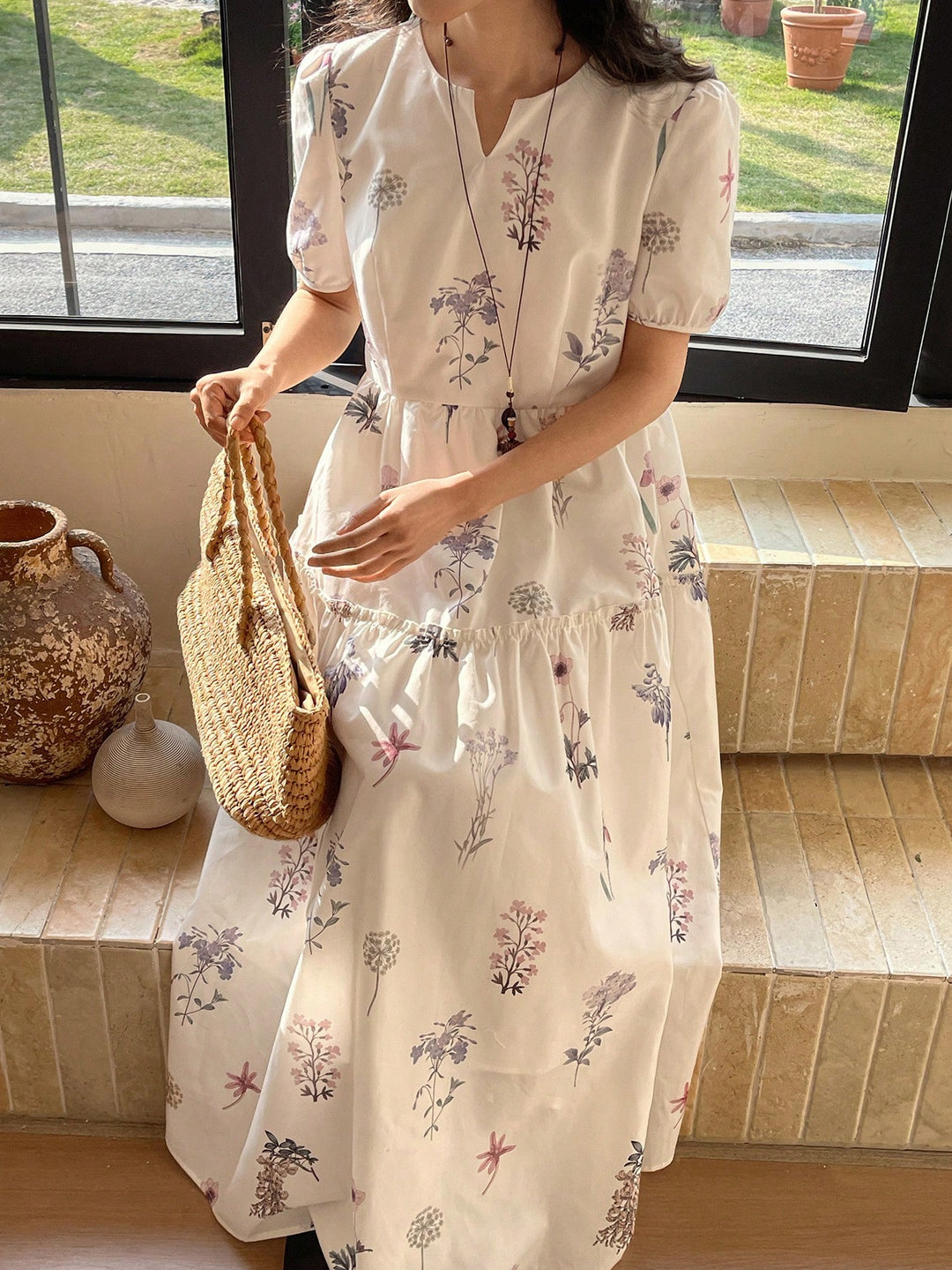Rochie maxi SHEIN, mix culori