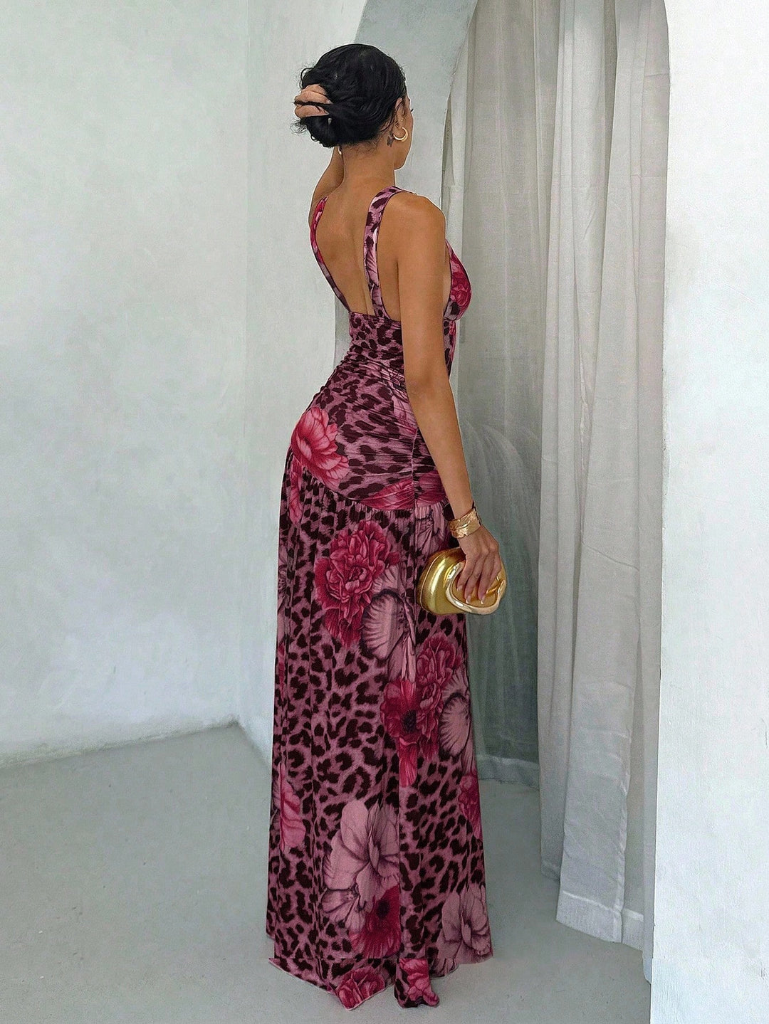 Rochie maxi SHEIN, roz