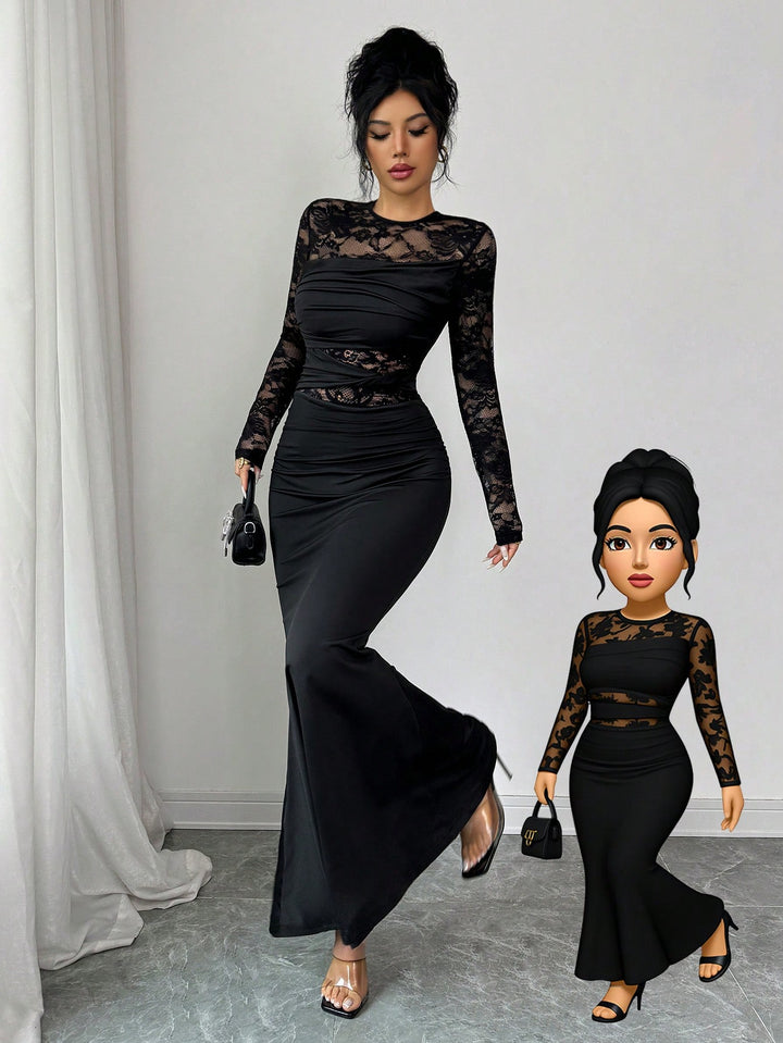 Rochie maxi SHEIN, negru