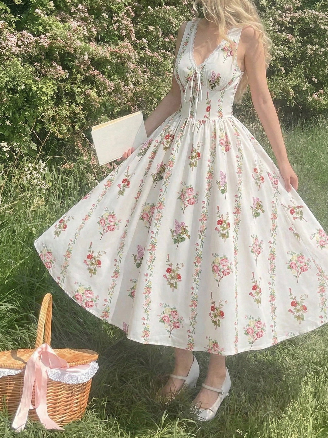 Rochie midi SHEIN, mix culori