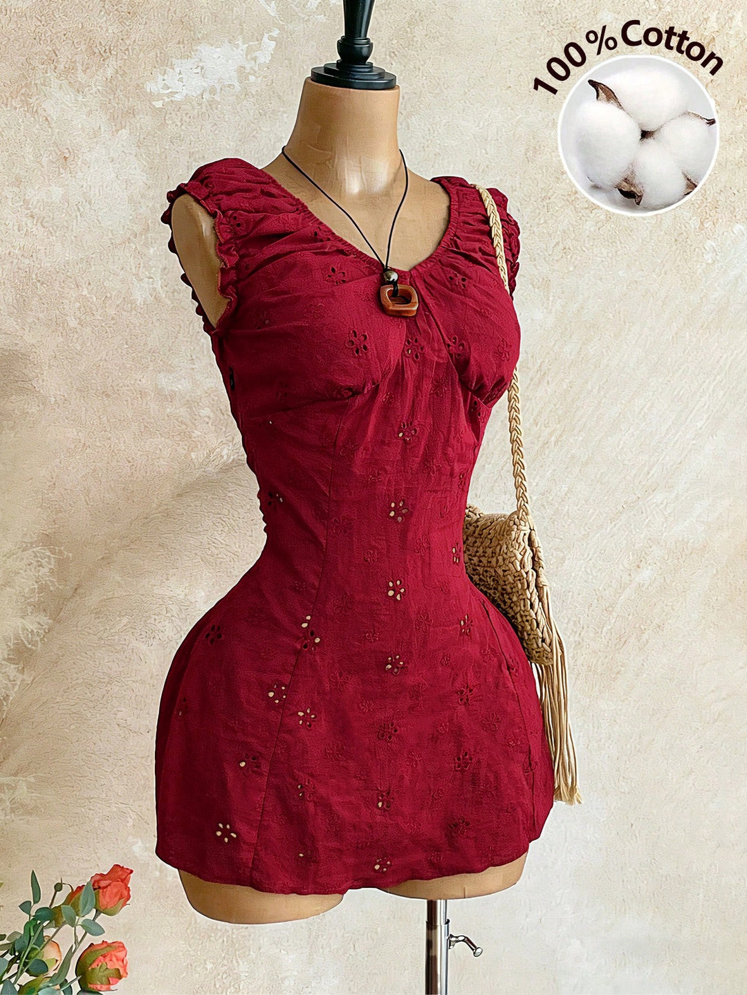 Rochie scurtă SHEIN, roșu