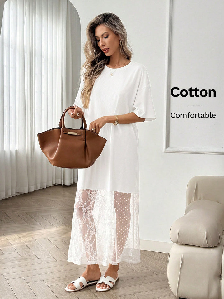 Rochie midi SHEIN, alb