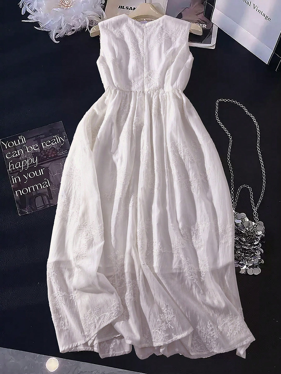 Rochie maxi SHEIN, alb