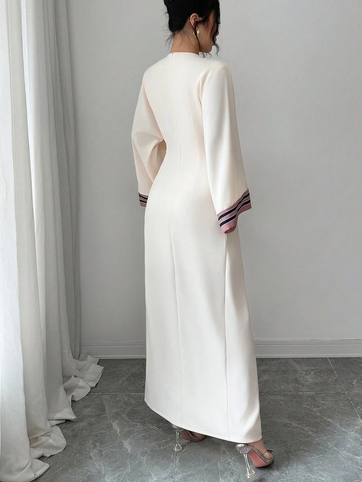 Rochie maxi SHEIN, crem