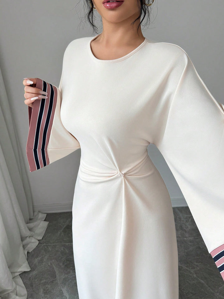 Rochie maxi SHEIN, crem