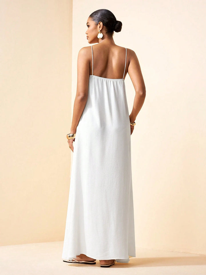 Rochie maxi SHEIN, alb