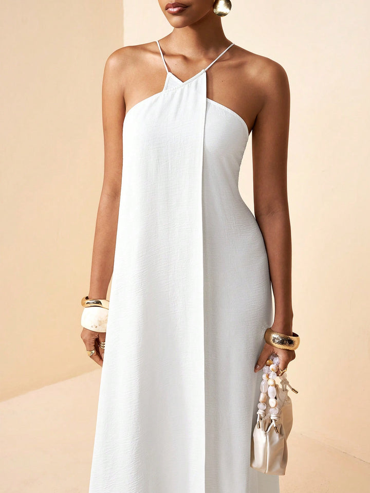 Rochie maxi SHEIN, alb