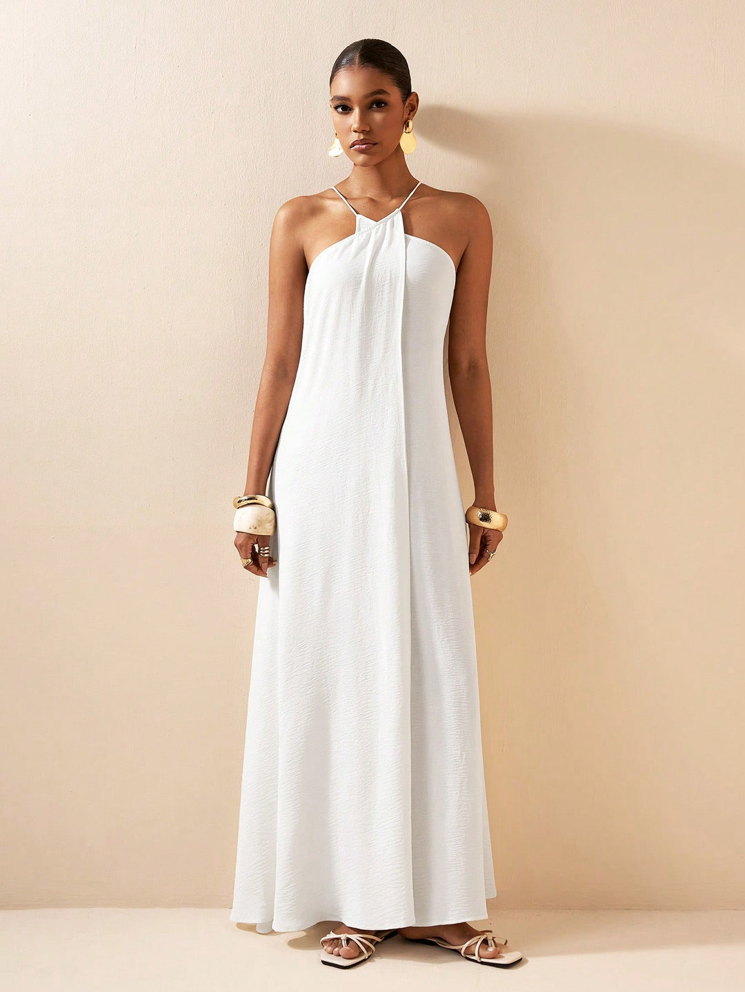 Rochie maxi SHEIN, alb