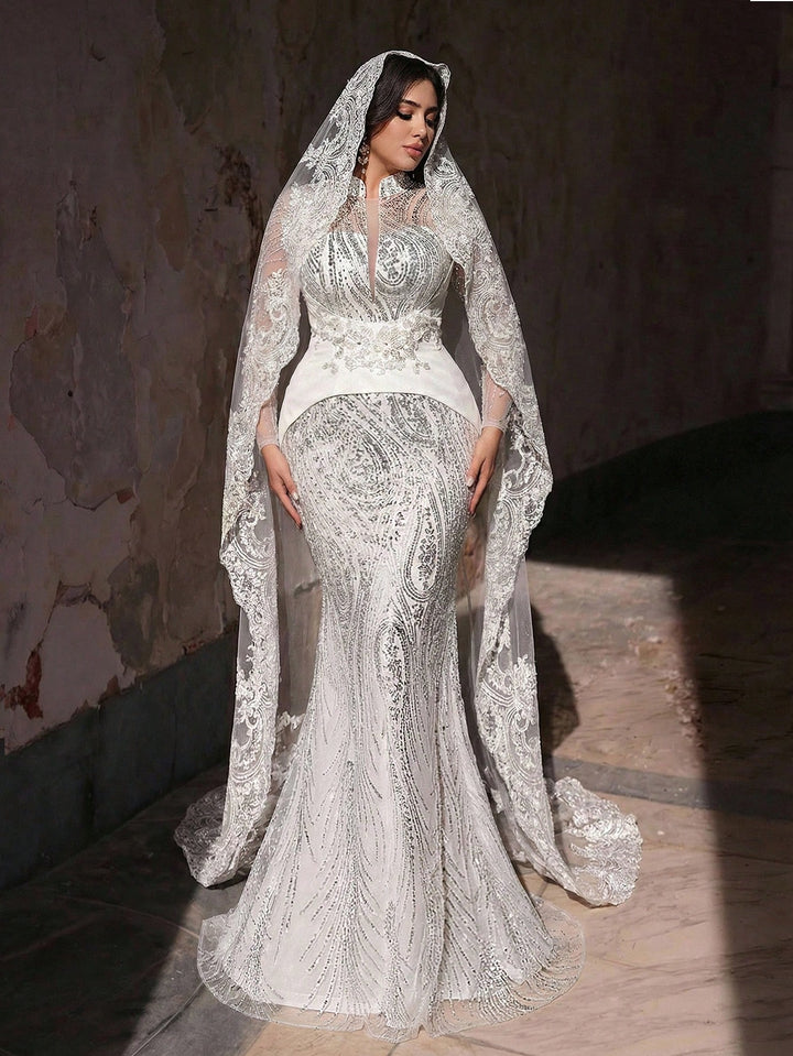 Rochie de mireasă SHEIN, alb