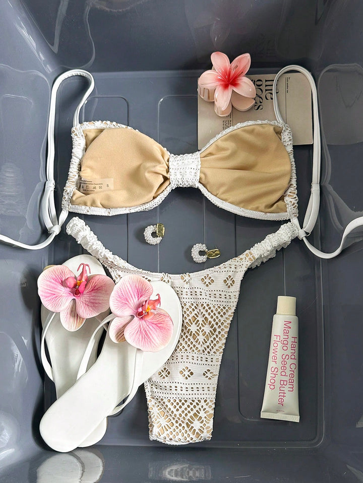 Fehér SHEIN bikini szett
