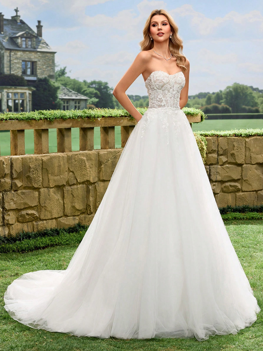 Rochie de mireasă SHEIN, alb