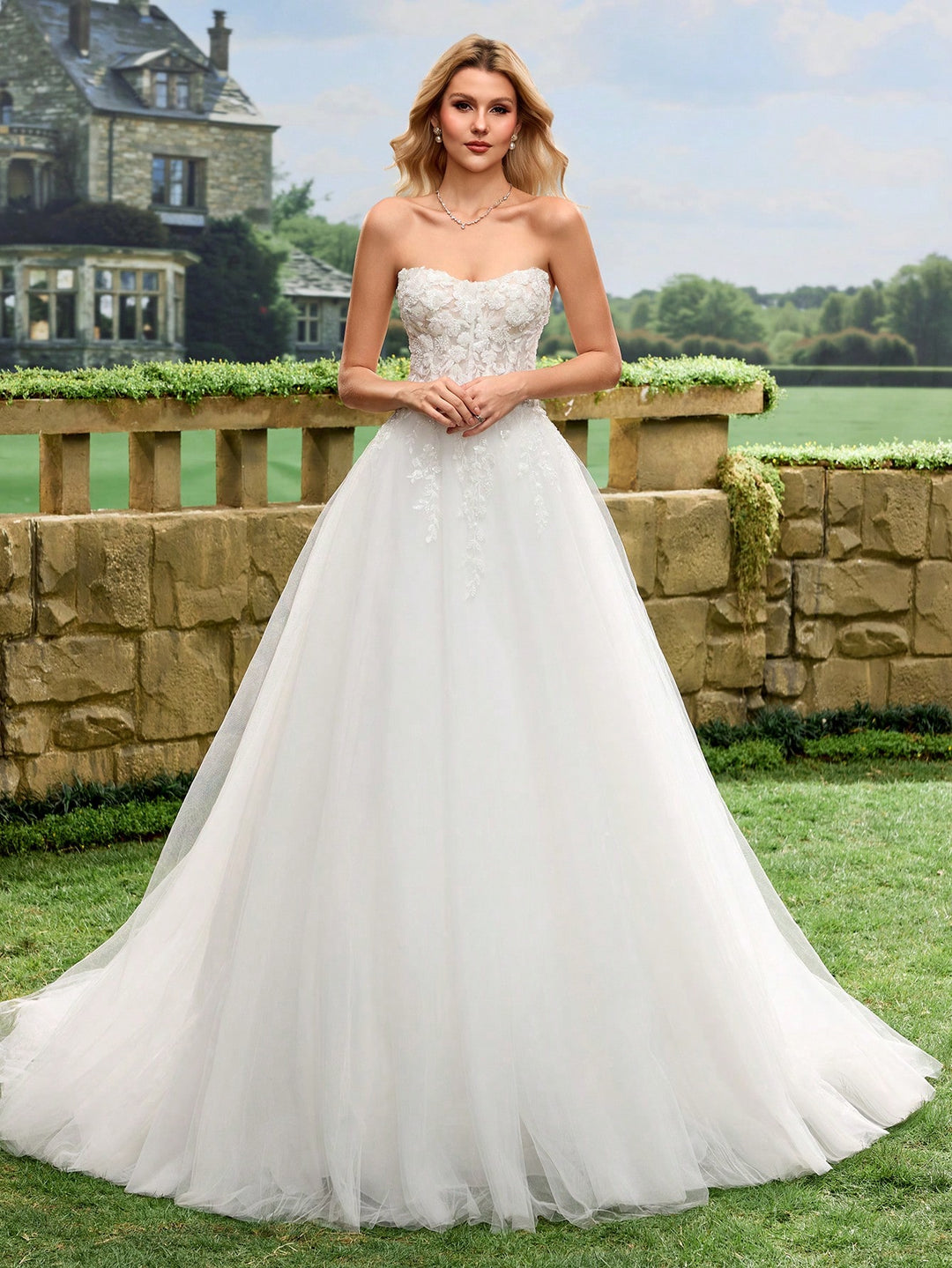 Rochie de mireasă SHEIN, alb
