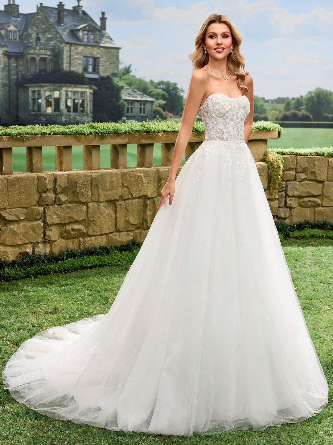Rochie de mireasă SHEIN, alb