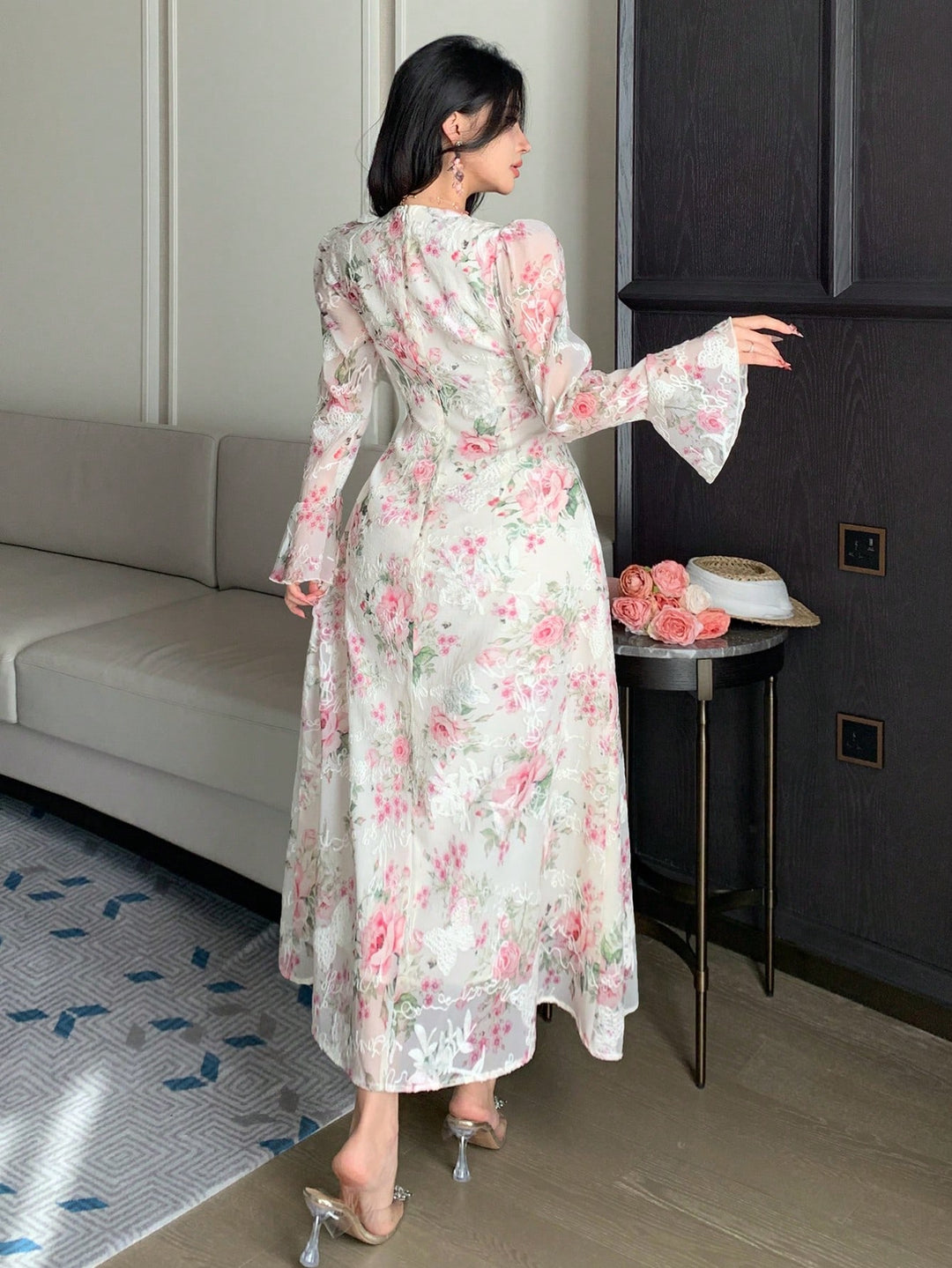 Rochie maxi SHEIN, roz