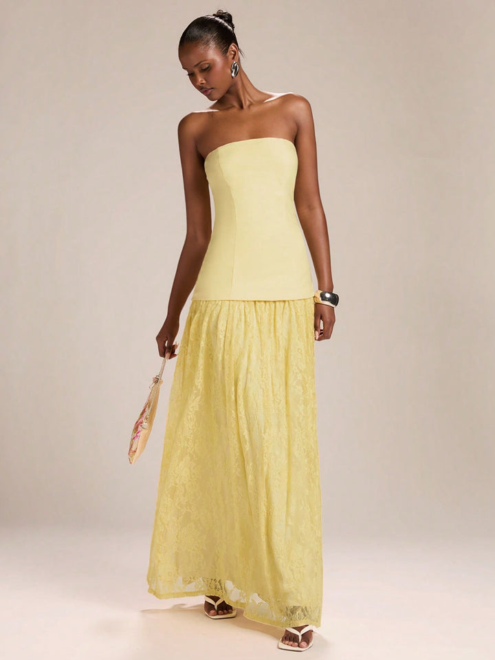 Rochie maxi SHEIN, galben