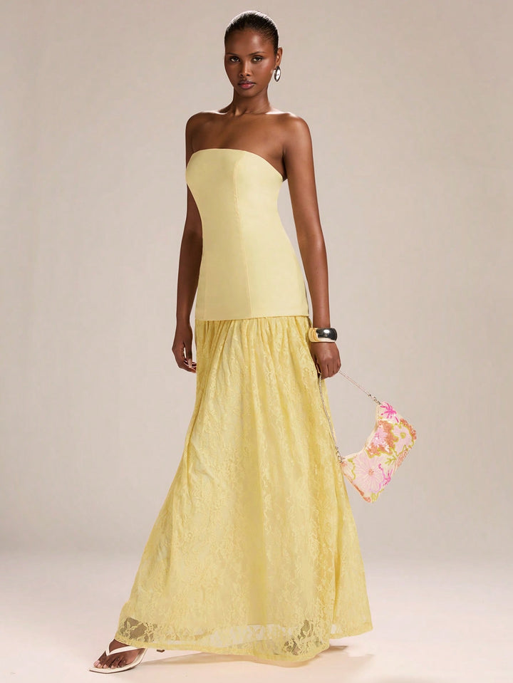 Rochie maxi SHEIN, galben