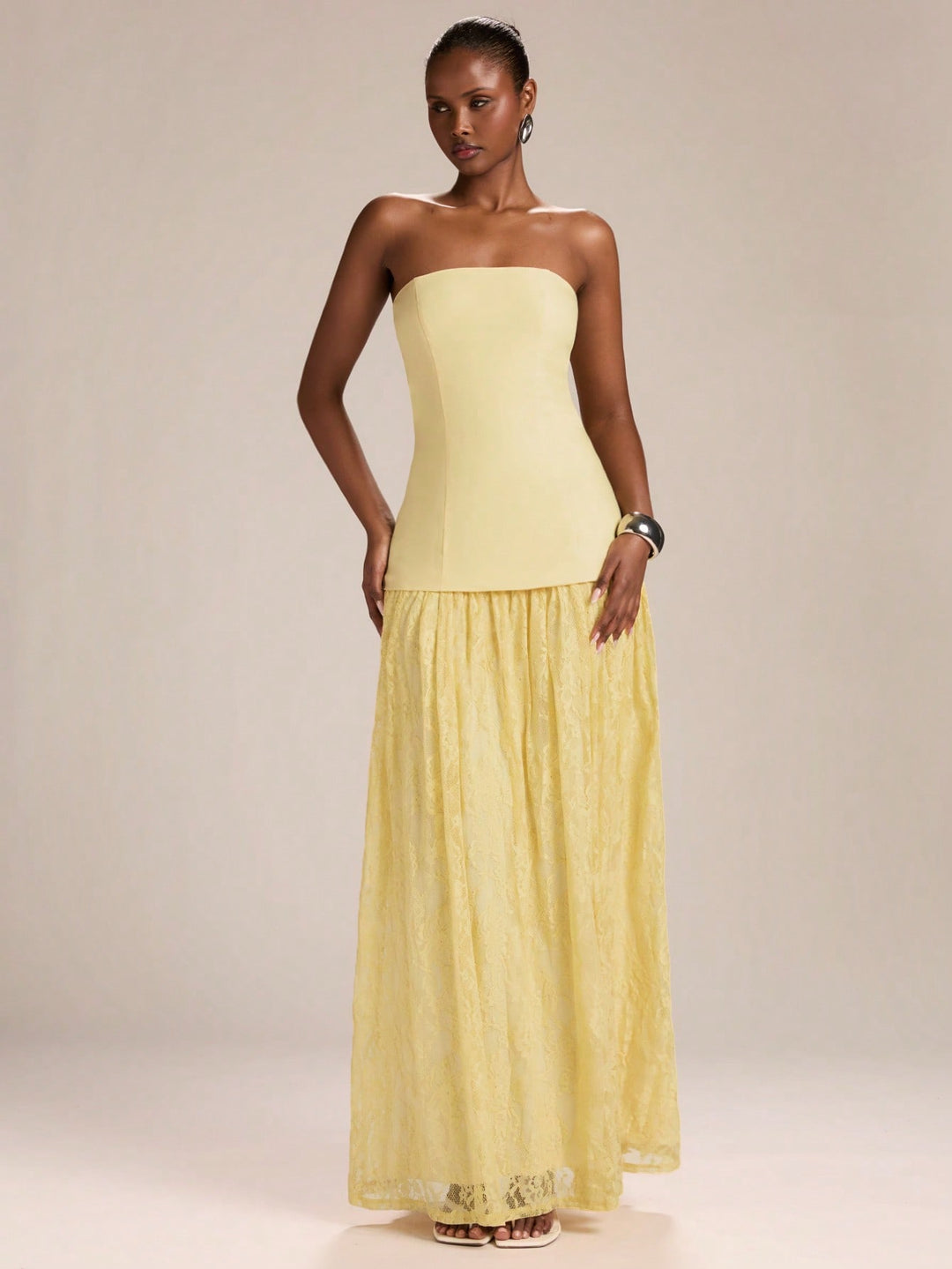 Rochie maxi SHEIN, galben