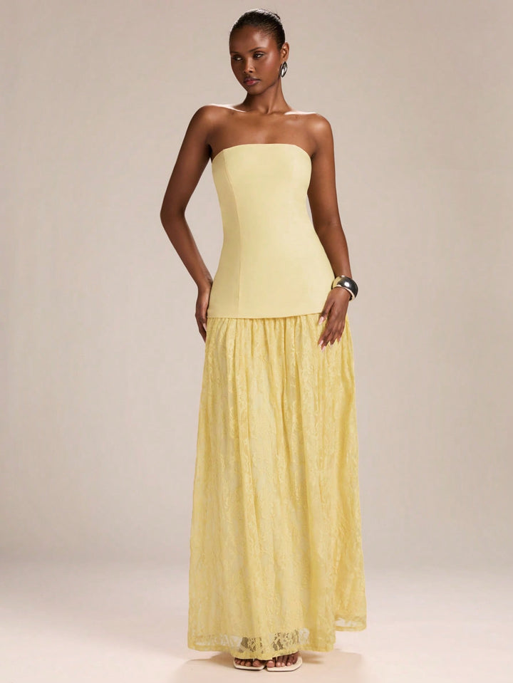 Rochie maxi SHEIN, galben