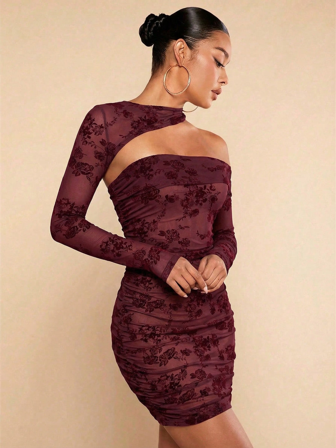 Rochie maxi SHEIN, vișiniu