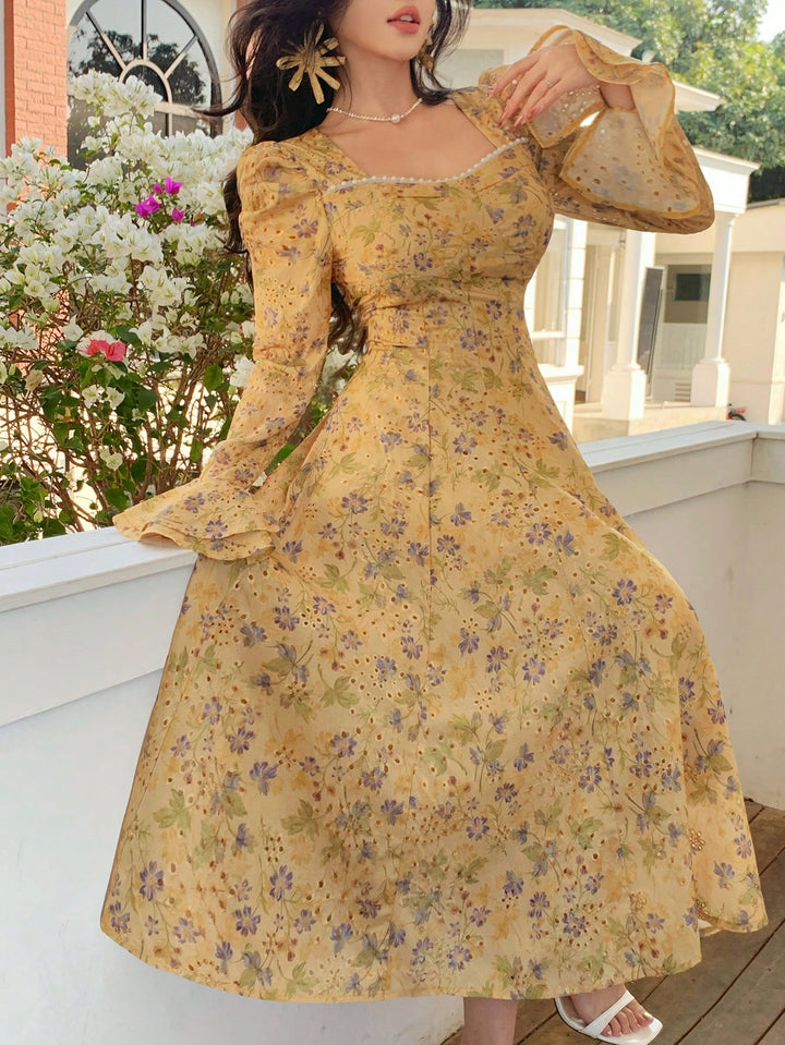 Rochie maxi SHEIN, galben