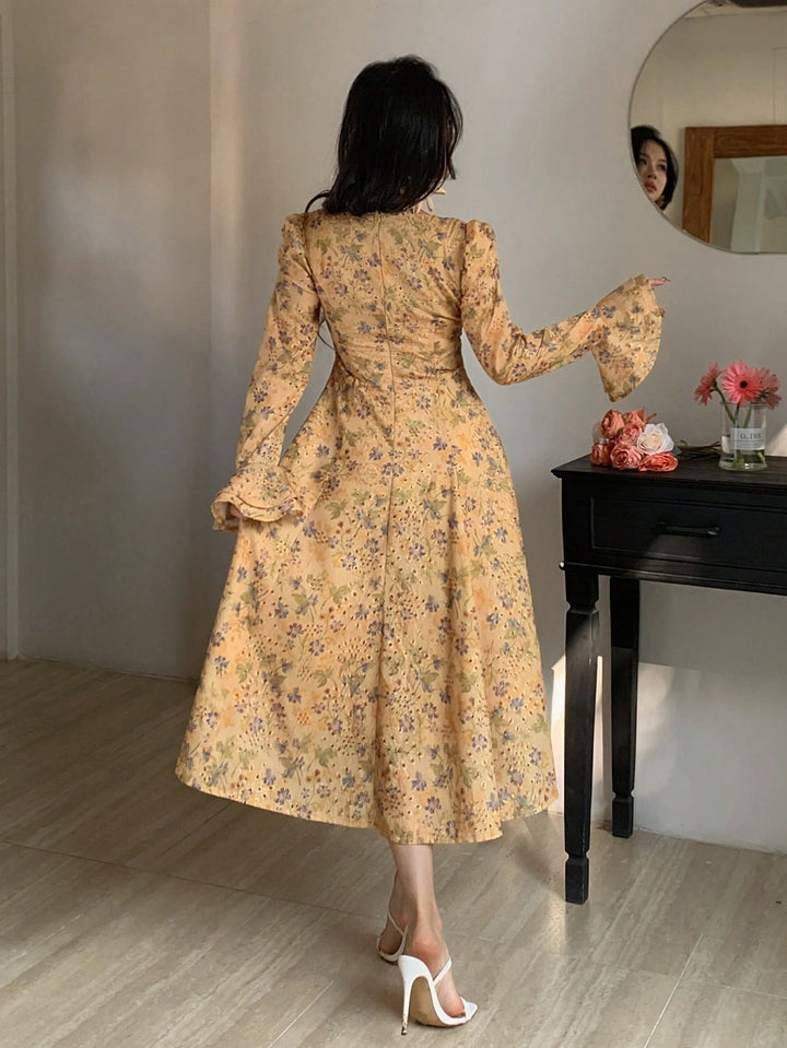 Rochie maxi SHEIN, galben