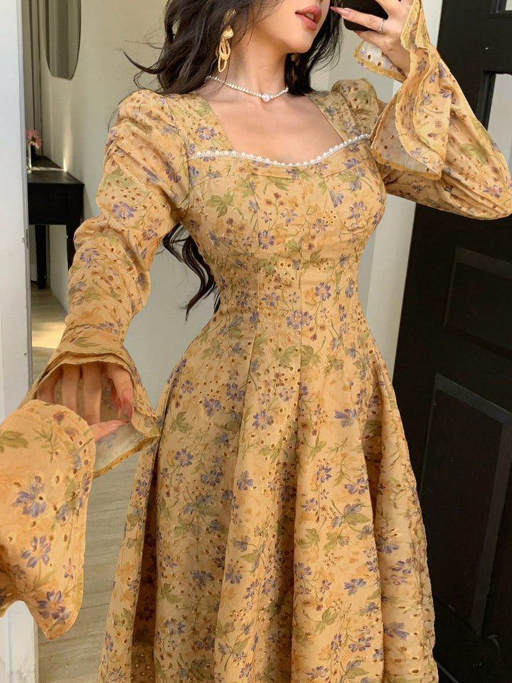 Rochie maxi SHEIN, galben