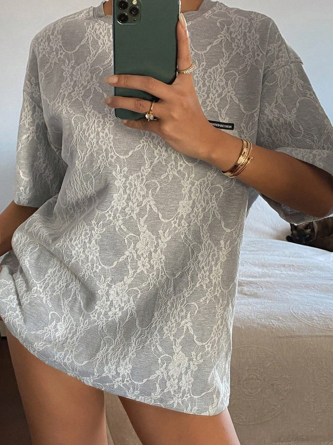 Tricou SHEIN, gri