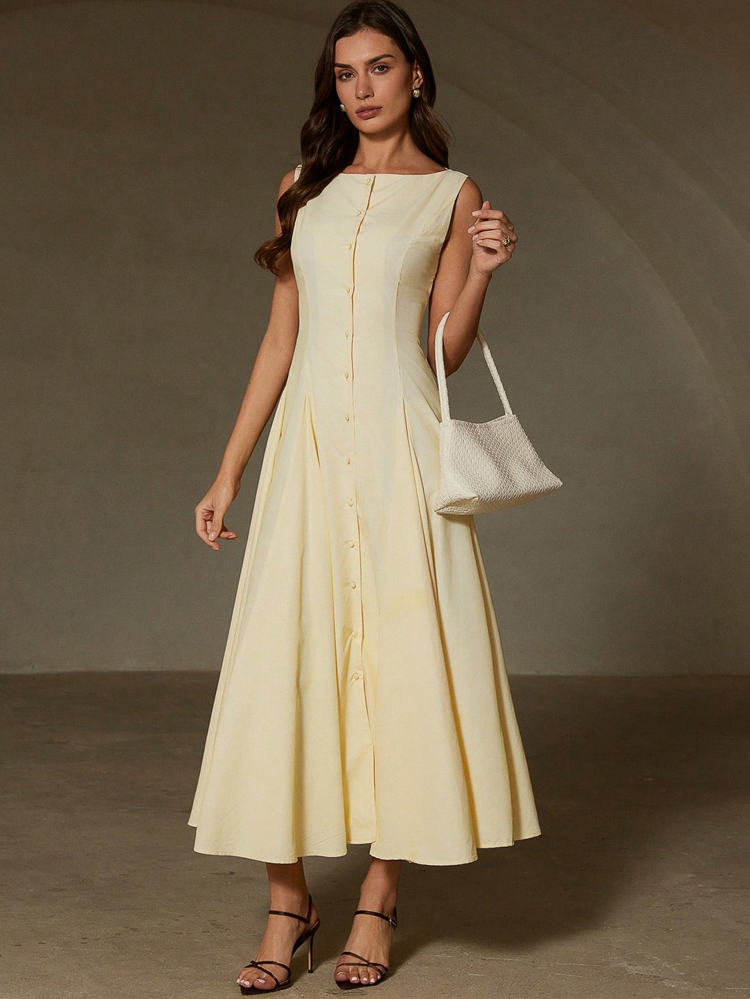 Rochie maxi SHEIN, galben