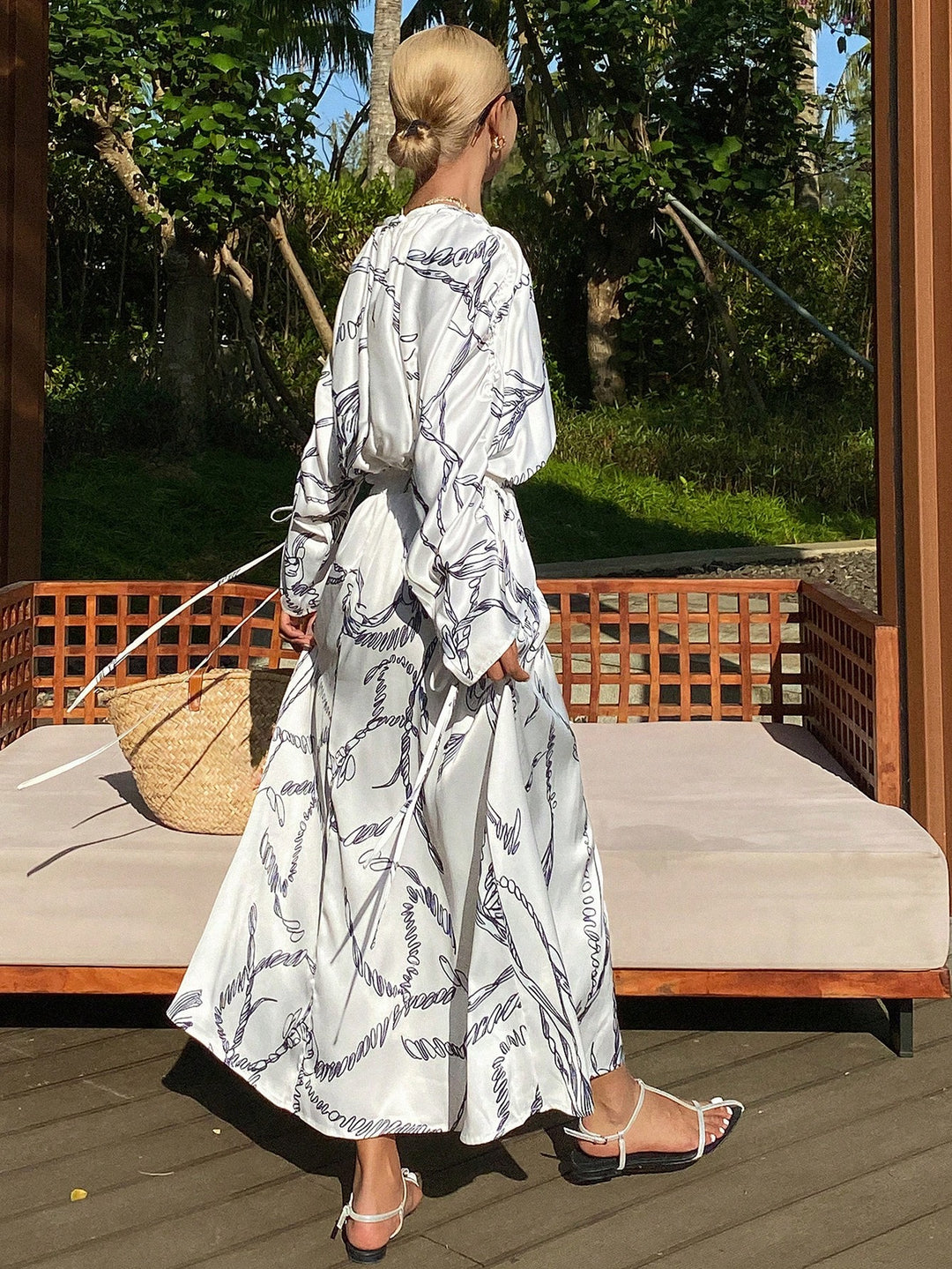 Rochie maxi SHEIN, bej