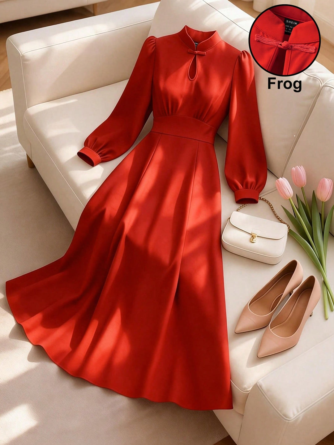 SHEIN Maxi Ruha, Piros