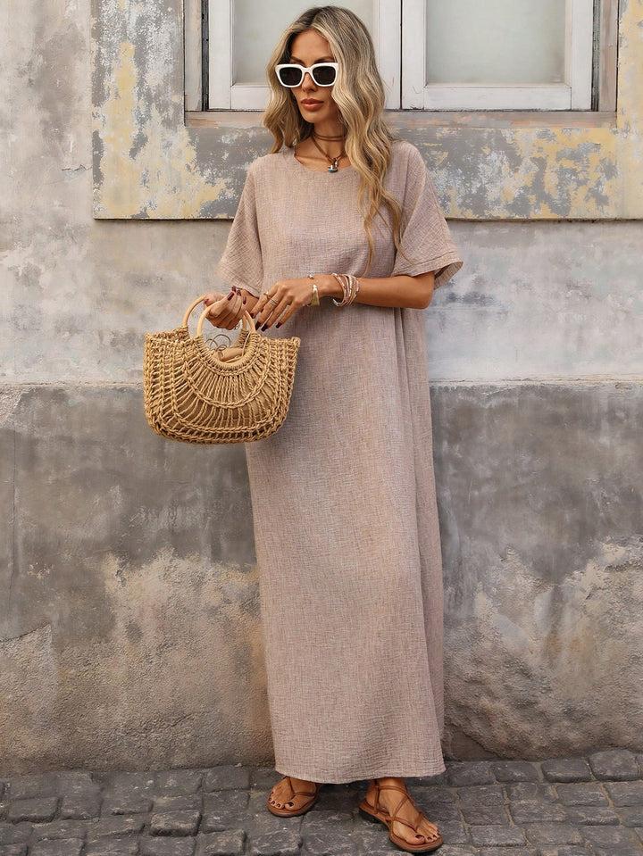 Rochie maxi SHEIN, maro