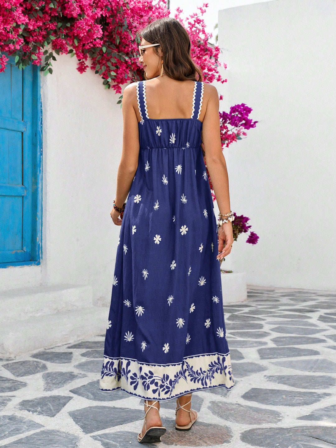 SHEIN maxi ruha, kék