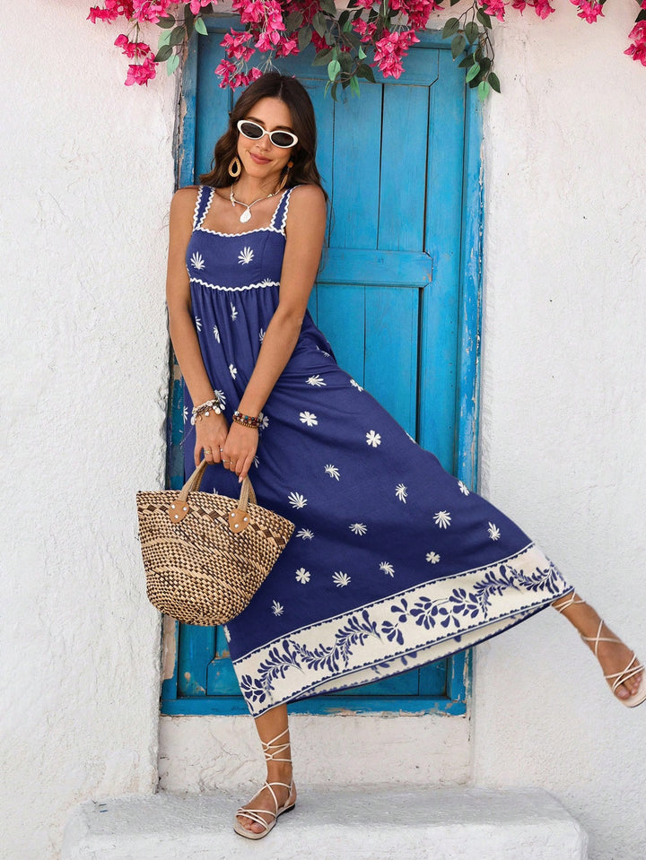 SHEIN maxi ruha, kék