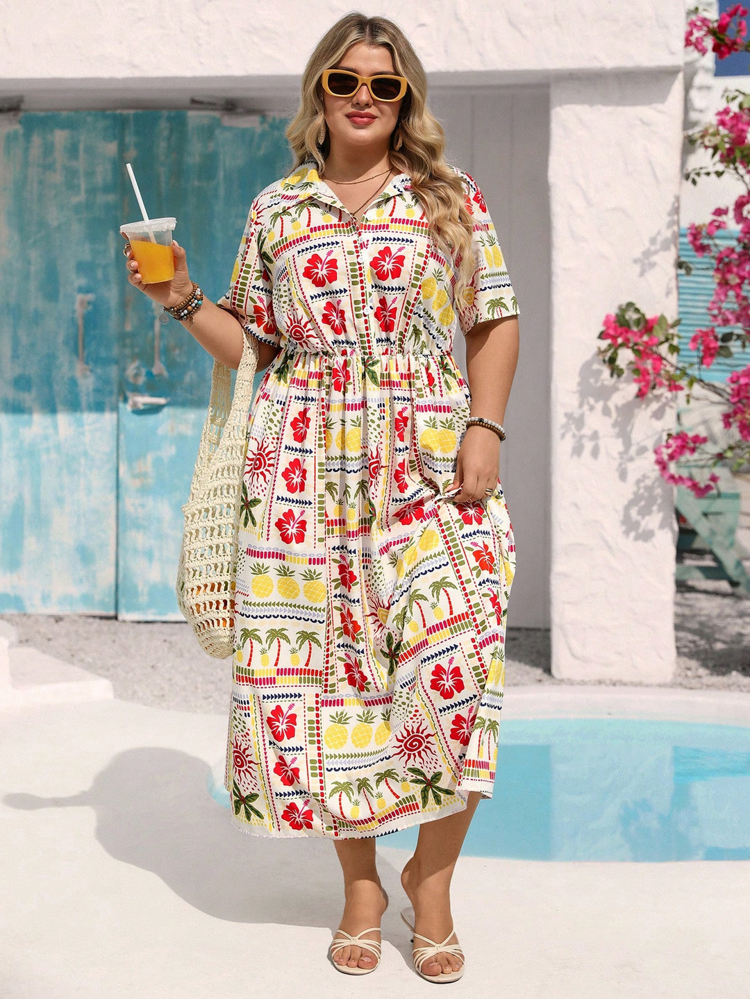Rochie SHEIN, mix culori